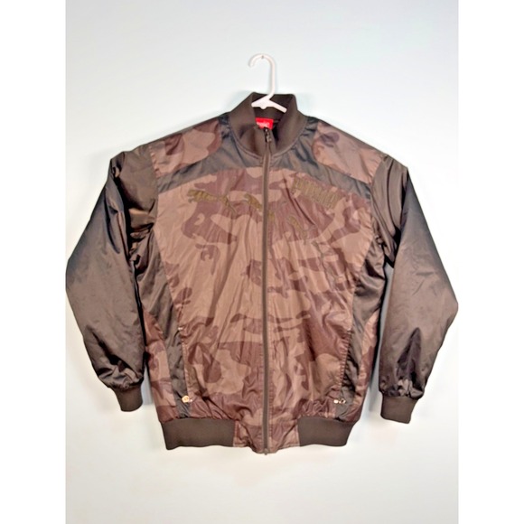 Puma Other - RARE: Puma "Augusto Single Tour" Green/Brown Camo Embroidered Quilted Jacket XXL